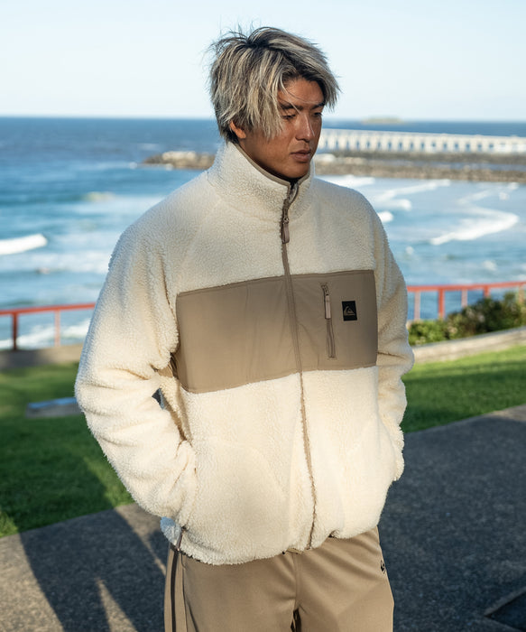 ジャケット・アウター 1999AW STONE  MULTI POCKET ZIP BOA Quiksilver メンズ BOA JACKET ボアジャケット アウター ルーズ