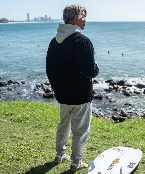 【OUTLET】Quiksilver メンズ COLD WIND CARDIGAN コーデュロイカーディガン ルーズフィット 撥水