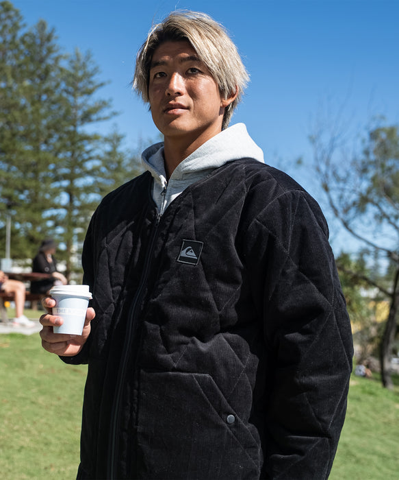 OUTLET】Quiksilver メンズ COLD WIND CARDIGAN コーデュロイ