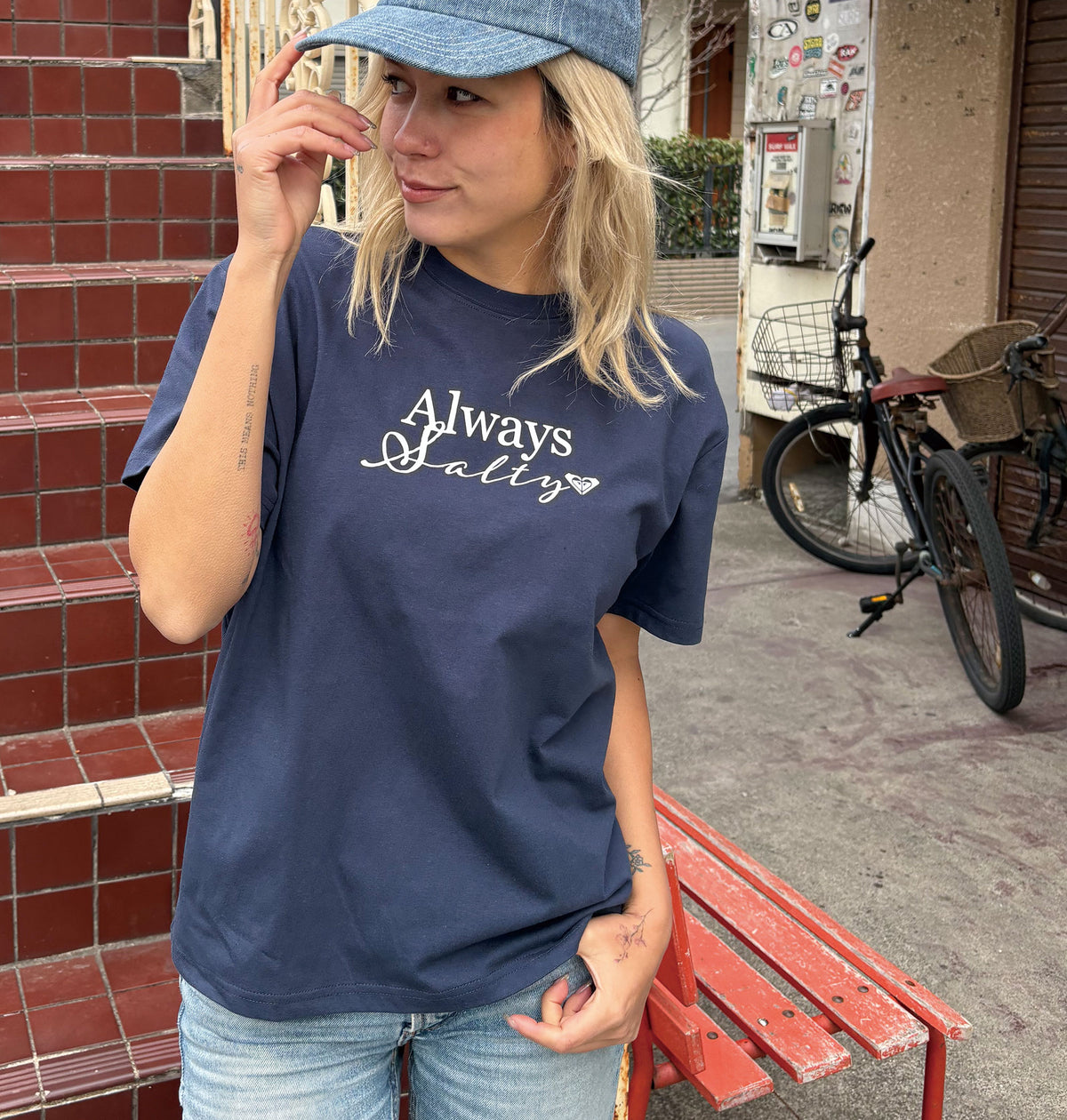 OUTLET】Roxy ALWAYS SALTY ウィメンズ 半袖Tシャツ ティーシャツ 接触