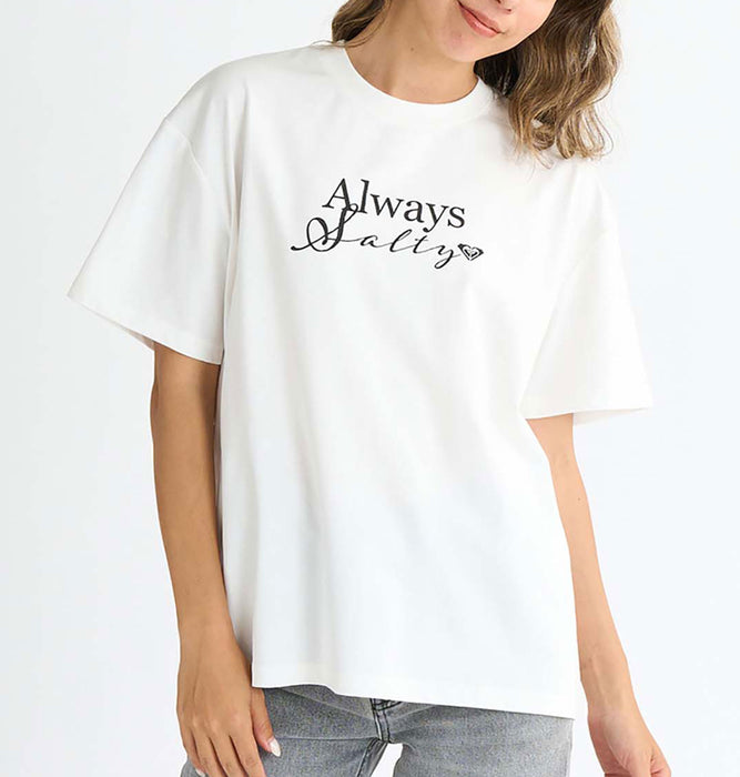 【OUTLET】Roxy ALWAYS SALTY ウィメンズ 半袖Tシャツ ティーシャツ 接触冷感 オーバーサイズ 暑さ対策