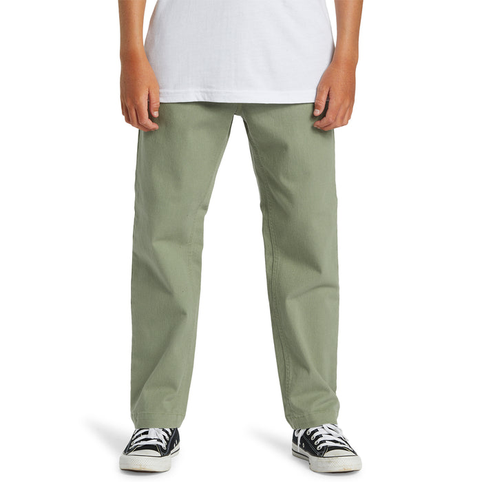 【OUTLET】QUIKSILVER キッズ・ユース DNA TWILL BEACH PANTコットンツイル ストレッチパンツ