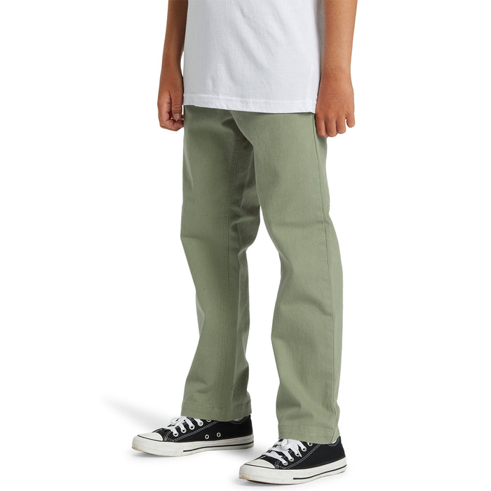 【OUTLET】QUIKSILVER キッズ・ユース DNA TWILL BEACH PANTコットンツイル ストレッチパンツ