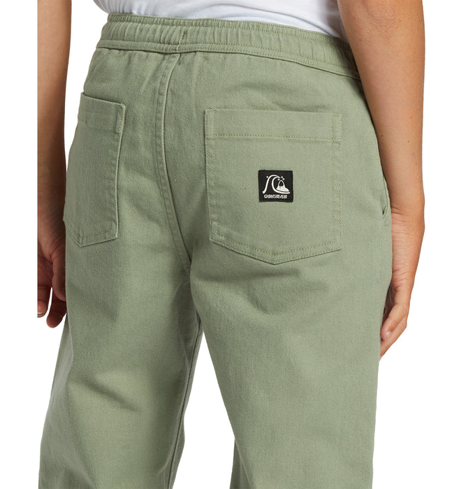 【OUTLET】QUIKSILVER キッズ・ユース DNA TWILL BEACH PANTコットンツイル ストレッチパンツ