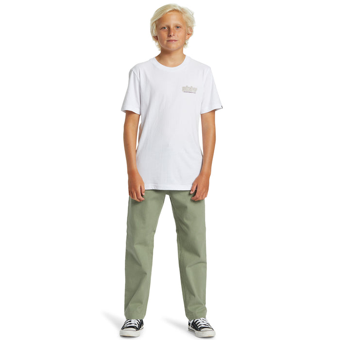 【OUTLET】QUIKSILVER キッズ・ユース DNA TWILL BEACH PANTコットンツイル ストレッチパンツ