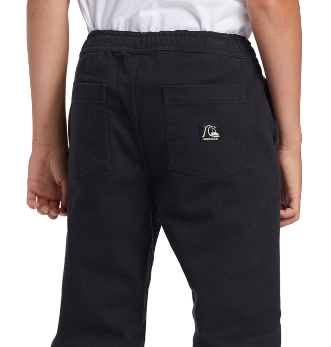 【OUTLET】QUIKSILVER キッズ・ユース DNA TWILL BEACH PANTコットンツイル ストレッチパンツ