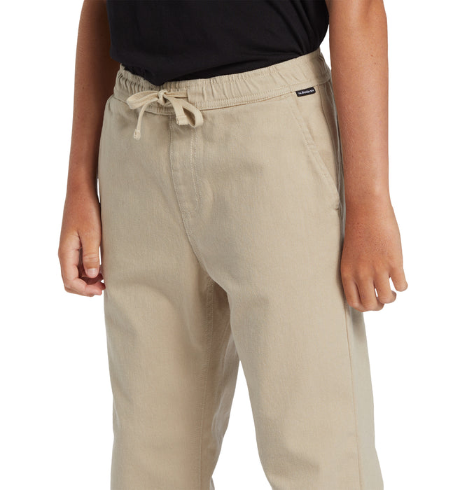 【OUTLET】QUIKSILVER キッズ・ユース DNA TWILL BEACH PANTコットンツイル ストレッチパンツ