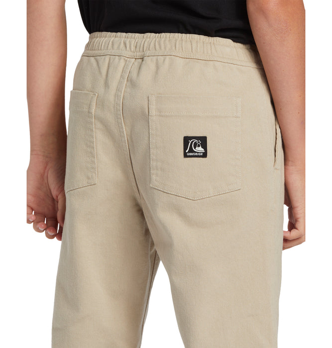 【OUTLET】QUIKSILVER キッズ・ユース DNA TWILL BEACH PANTコットンツイル ストレッチパンツ