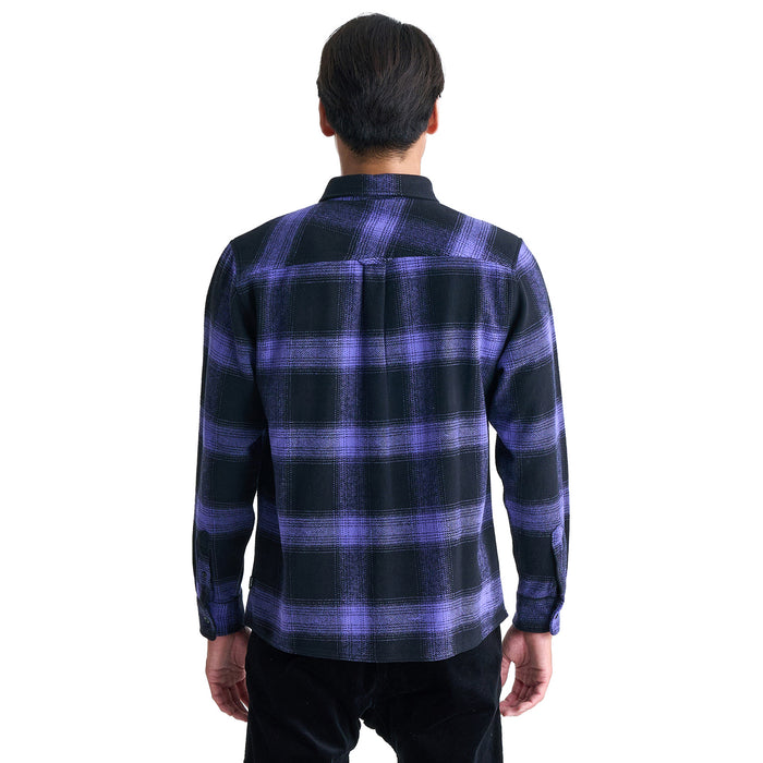 【OUTLET】QUIKSILVER メンズ MERCURY FLANNEL チェック長袖シャツ コットン レギュラーフィット