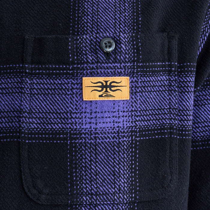 【OUTLET】QUIKSILVER メンズ MERCURY FLANNEL チェック長袖シャツ コットン レギュラーフィット