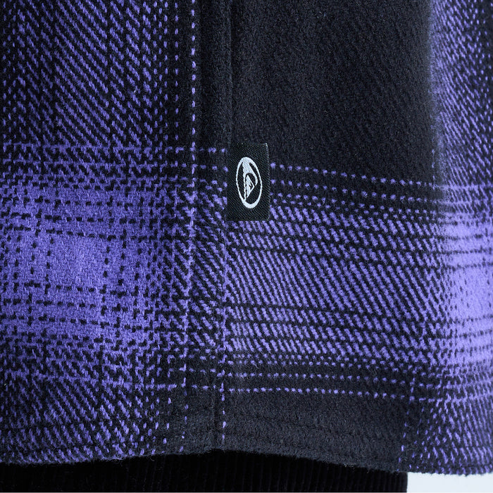【OUTLET】QUIKSILVER メンズ MERCURY FLANNEL チェック長袖シャツ コットン レギュラーフィット