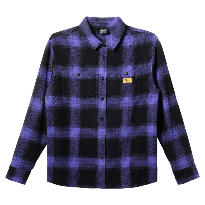 【OUTLET】QUIKSILVER メンズ MERCURY FLANNEL チェック長袖シャツ コットン レギュラーフィット