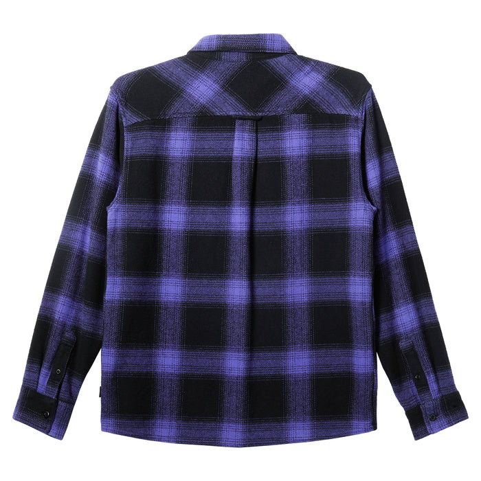 【OUTLET】QUIKSILVER メンズ MERCURY FLANNEL チェック長袖シャツ コットン レギュラーフィット