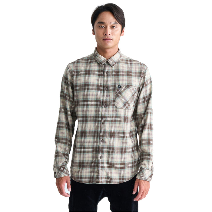 【OUTLET】QUIKSILVER メンズ ENSIGN CLASSIC FLANN 長袖チェックシャツ
