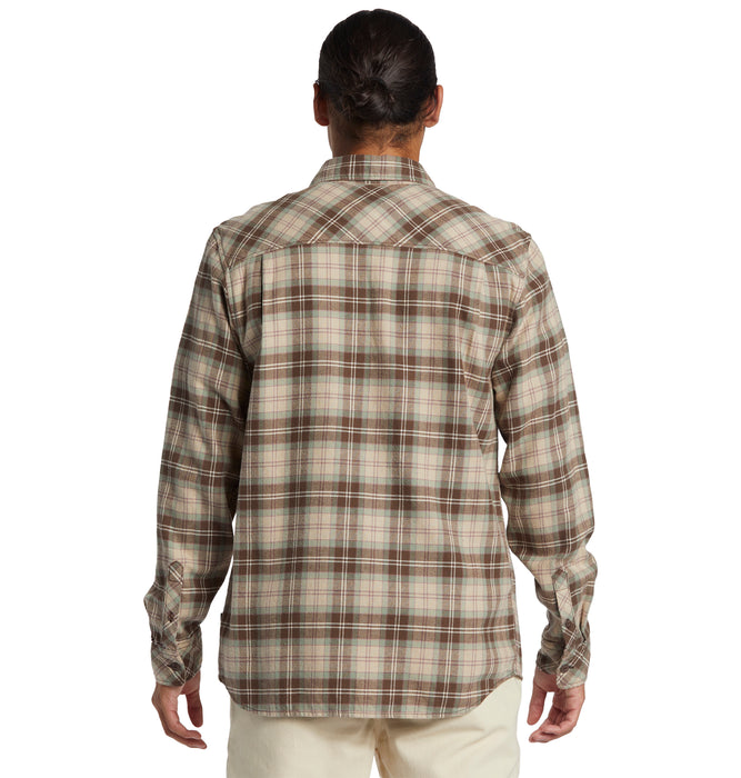 【OUTLET】QUIKSILVER メンズ ENSIGN CLASSIC FLANN 長袖チェックシャツ