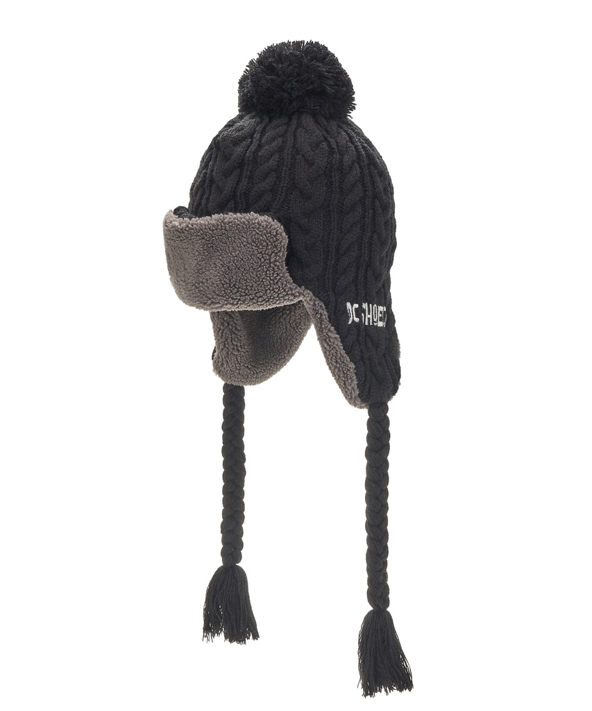 OUTLET】DC Shoes 25 KNIT FLIGHT BEANIE ビーニー ボア メンズ