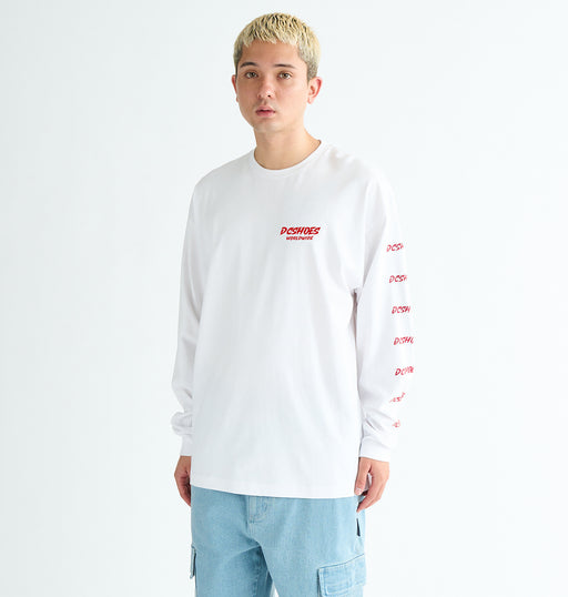 OUTLET】DC Shoes 25 SKATE SKULL LS メンズ Tシャツ ロンT