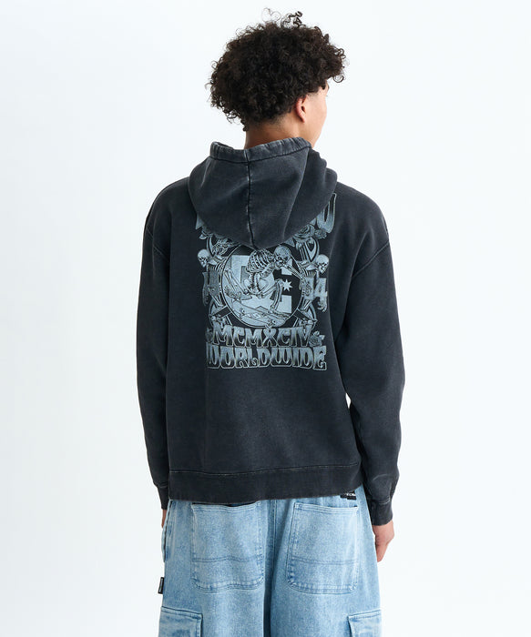 【OUTLET】DC Shoes 25 ROCKSKULL PH フーディ パーカー 裏起毛 メンズ