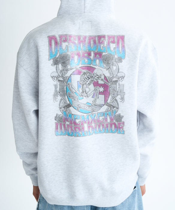【OUTLET】DC Shoes 25 ROCKSKULL PH フーディ パーカー 裏起毛 メンズ