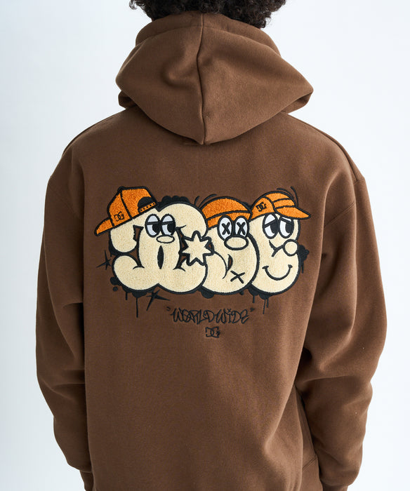 【OUTLET】DC Shoes 25 SK CREW PH フーディ パーカー 裏起毛 メンズ
