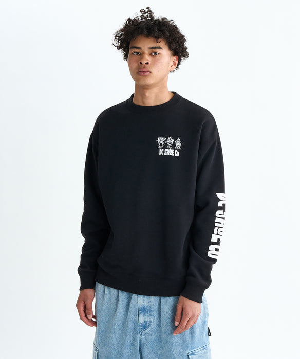 DC Shoes 25 NAUGHTY BOYS CREWNECK PULLOVER プルオーバー 裏起毛 メンズ