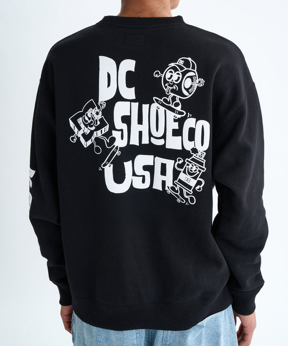 DC Shoes 25 NAUGHTY BOYS CREWNECK PULLOVER プルオーバー 裏起毛 メンズ