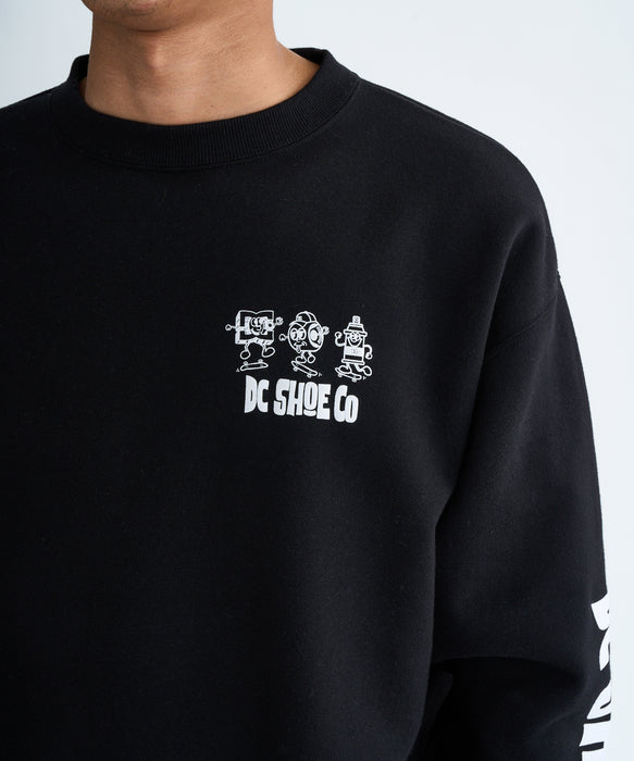 DC Shoes 25 NAUGHTY BOYS CREWNECK PULLOVER プルオーバー 裏起毛 メンズ