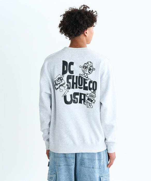 DC Shoes 25 NAUGHTY BOYS CREWNECK PULLOVER プルオーバー 裏起毛 メンズ