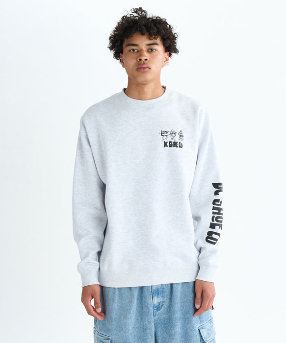 DC Shoes 25 NAUGHTY BOYS CREWNECK PULLOVER プルオーバー 裏起毛 メンズ