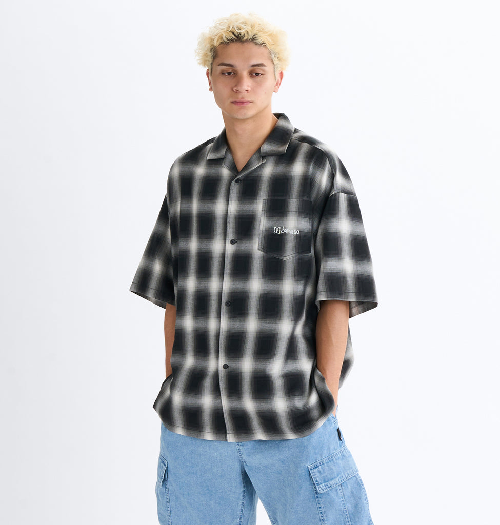 OUTLET】DC Shoes 25 OMBRE CHECK SHIRT SS