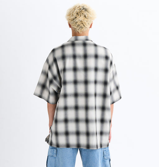 OUTLET】DC Shoes 25 OMBRE CHECK SHIRT SS