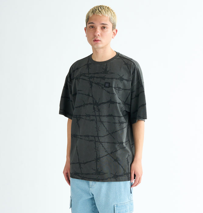 【OUTLET】DC Shoes 25 BARBED WIRE SS メンズ Tシャツ