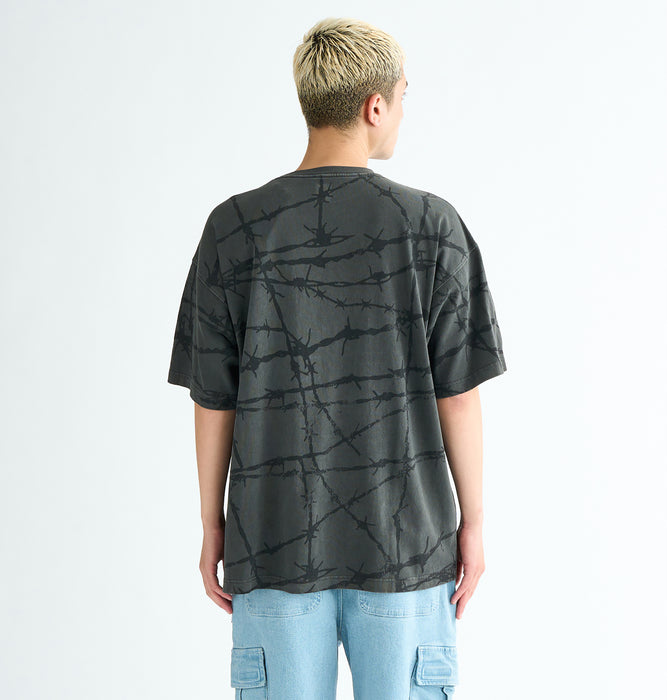 【OUTLET】DC Shoes 25 BARBED WIRE SS メンズ Tシャツ