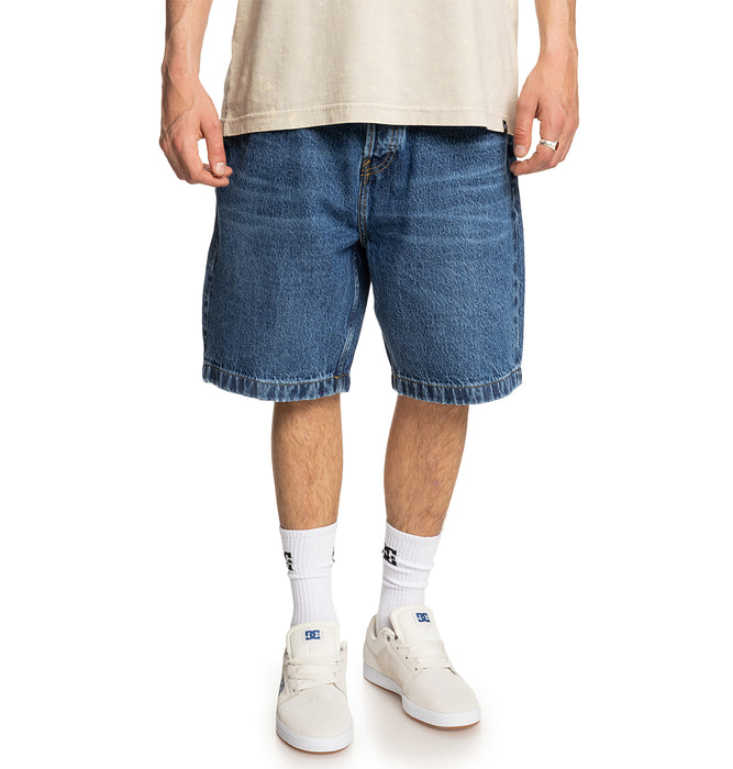 【OUTLET】DC Shoes WORKER BAGGY DENIM SHORT RSI メンズ ショーツ デニム ジーンズ