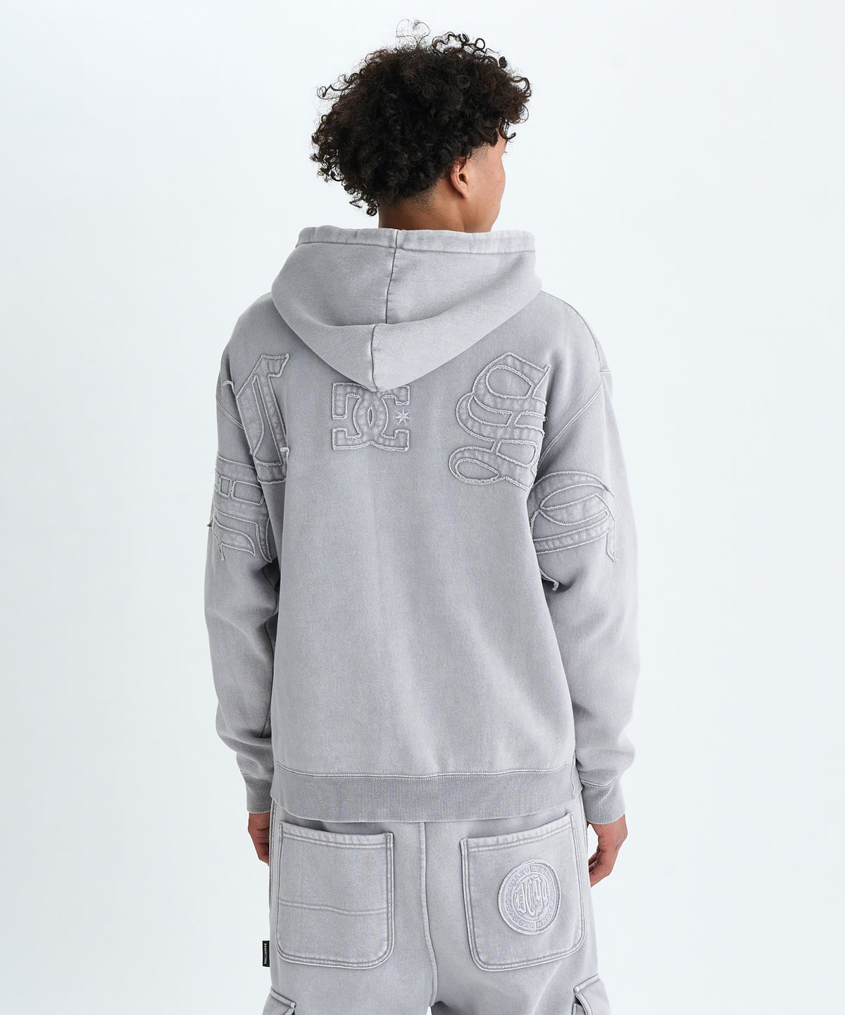 JSG d.i.a パーカーセット セール】【SOMEDIFF】サイドラインスラブデニム切替パーカー