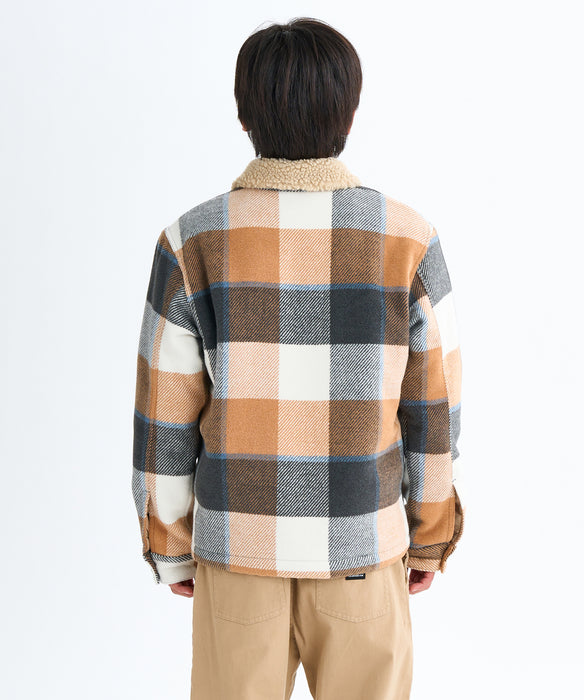 Quiksilver キッズ・ユース DNA SHERPA HARRINGTON YOUTH ライニングボアジャケット (130-160CM) (130-160CM)