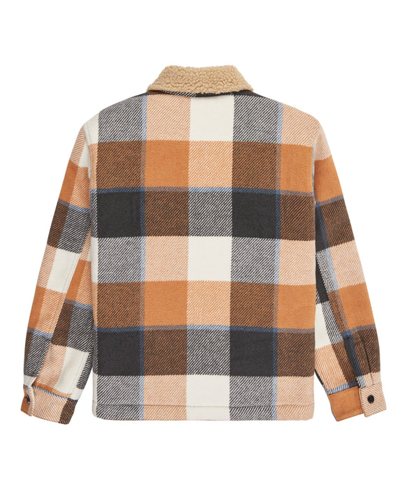 Quiksilver キッズ・ユース DNA SHERPA HARRINGTON YOUTH ライニングボアジャケット (130-160CM) (130-160CM)