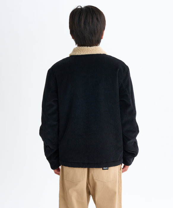 Quiksilver キッズ・ユース DNA SHERPA HARRINGTON YOUTH ライニングボアジャケット (130-160CM) (130-160CM)