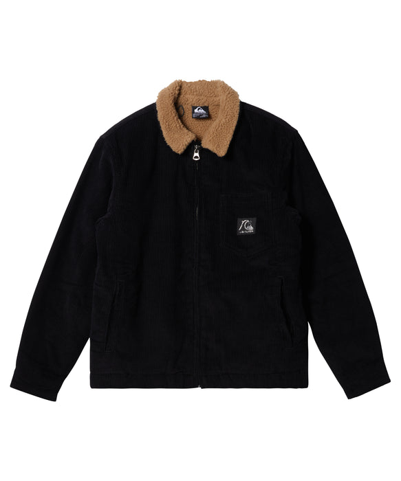 Quiksilver キッズ・ユース DNA SHERPA HARRINGTON YOUTH ライニングボアジャケット (130-160CM) (130-160CM)