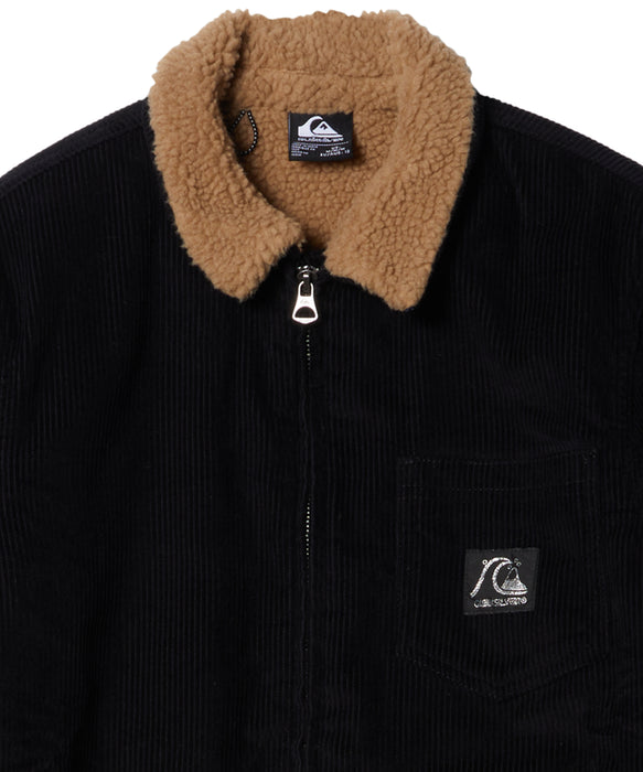 Quiksilver キッズ・ユース DNA SHERPA HARRINGTON YOUTH ライニングボアジャケット (130-160CM) (130-160CM)