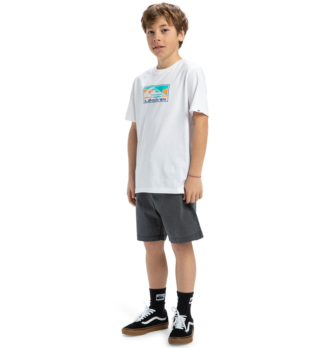 【OUTLET】Quiksilver TAXER YOUTH キッズ ショーツ ハーフパンツ