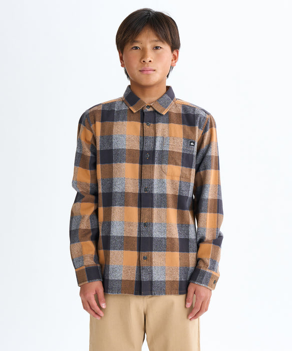 Quiksilver キッズ・ユース MOTHERFLY PLAID YOUTH フランネルシャツ (130-160CM)