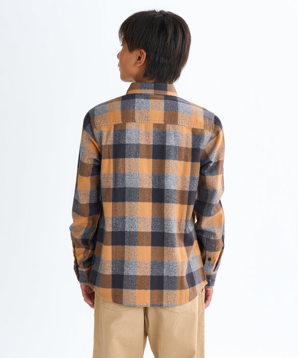 QUIKSILVER キッズ MOTHERFLY PLAID YOUT 長袖シャツ 【2026年秋冬モデル】