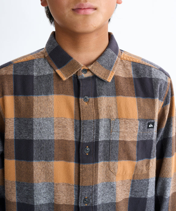 Quiksilver キッズ・ユース MOTHERFLY PLAID YOUTH フランネルシャツ (130-160CM)