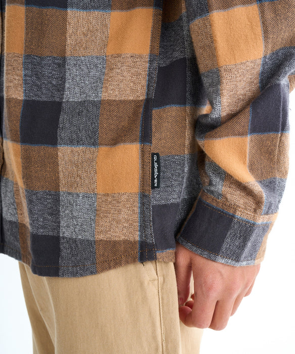 Quiksilver キッズ・ユース MOTHERFLY PLAID YOUTH フランネルシャツ (130-160CM)