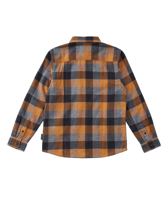 Quiksilver キッズ・ユース MOTHERFLY PLAID YOUTH フランネルシャツ (130-160CM)