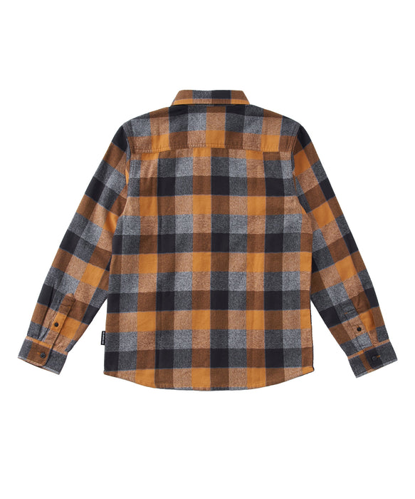 QUIKSILVER キッズ MOTHERFLY PLAID YOUT 長袖シャツ 【2026年秋冬モデル】