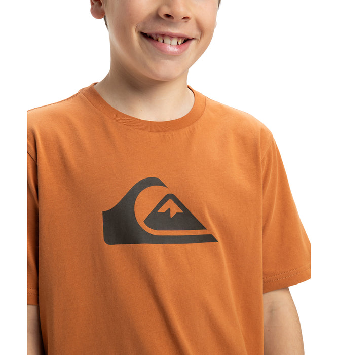【OUTLET】QUIKSILVER キッズ・ユース EV COMP LOGO SS YTH 半袖コットンTシャツ ロゴT (130-160cm)