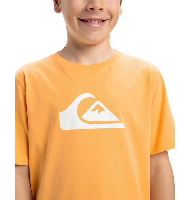 【OUTLET】QUIKSILVER キッズ・ユース EV COMP LOGO SS YTH 半袖コットンTシャツ ロゴT (130-160cm)