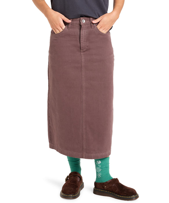 Quiksilver 【オンラインストア・直営店限定】 MASON SKIRT ウィメンズ ロングスカート コットンツイル